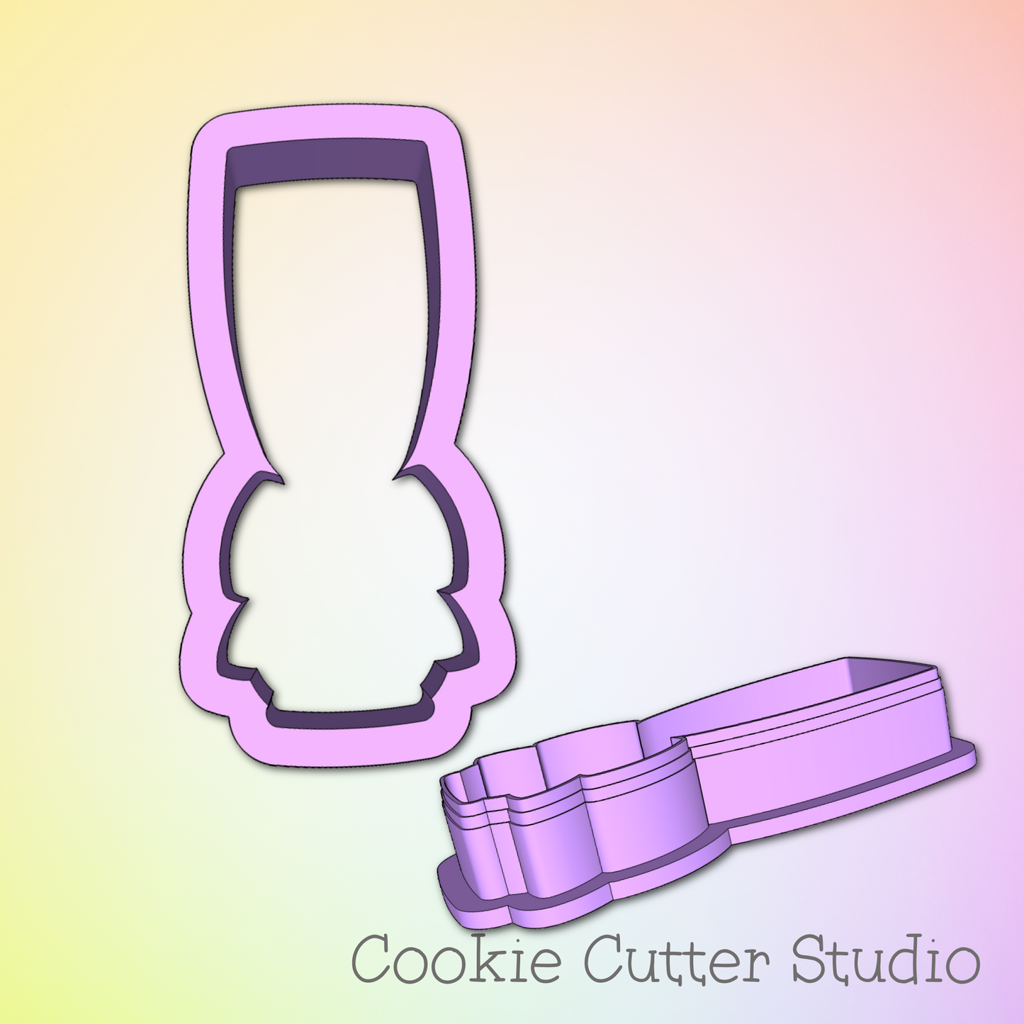 Wine Glass Cookie Cutter, Bridal Shower Cookie Cutter