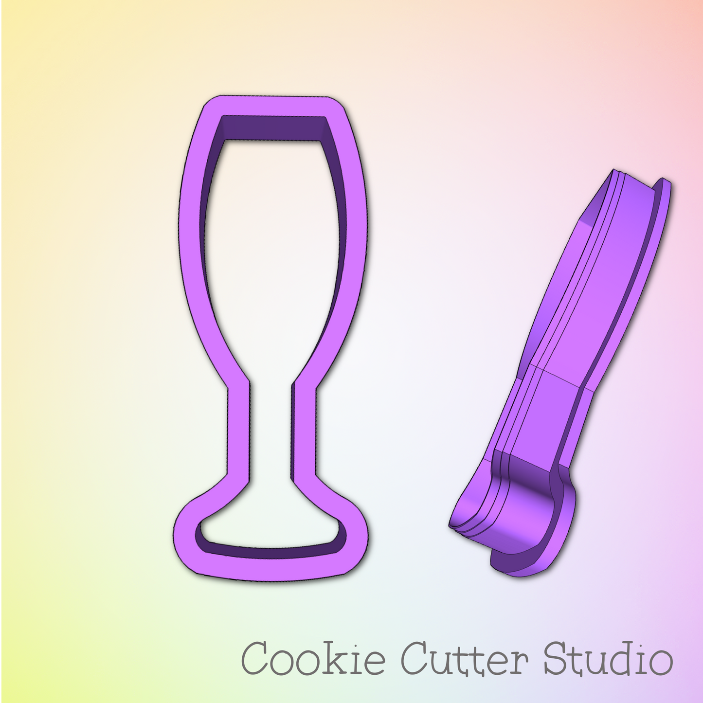 Champagne Glass Cookie Cutter