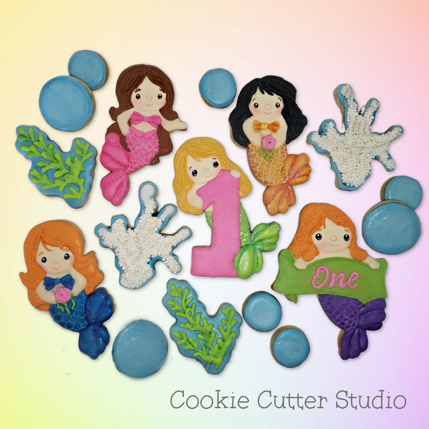 Mermaid Number One Cookie Cutter, Mermaid Cookie Cutter