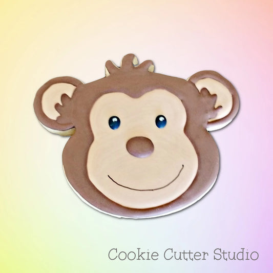 Classic Monkey Head Cookie Cutter