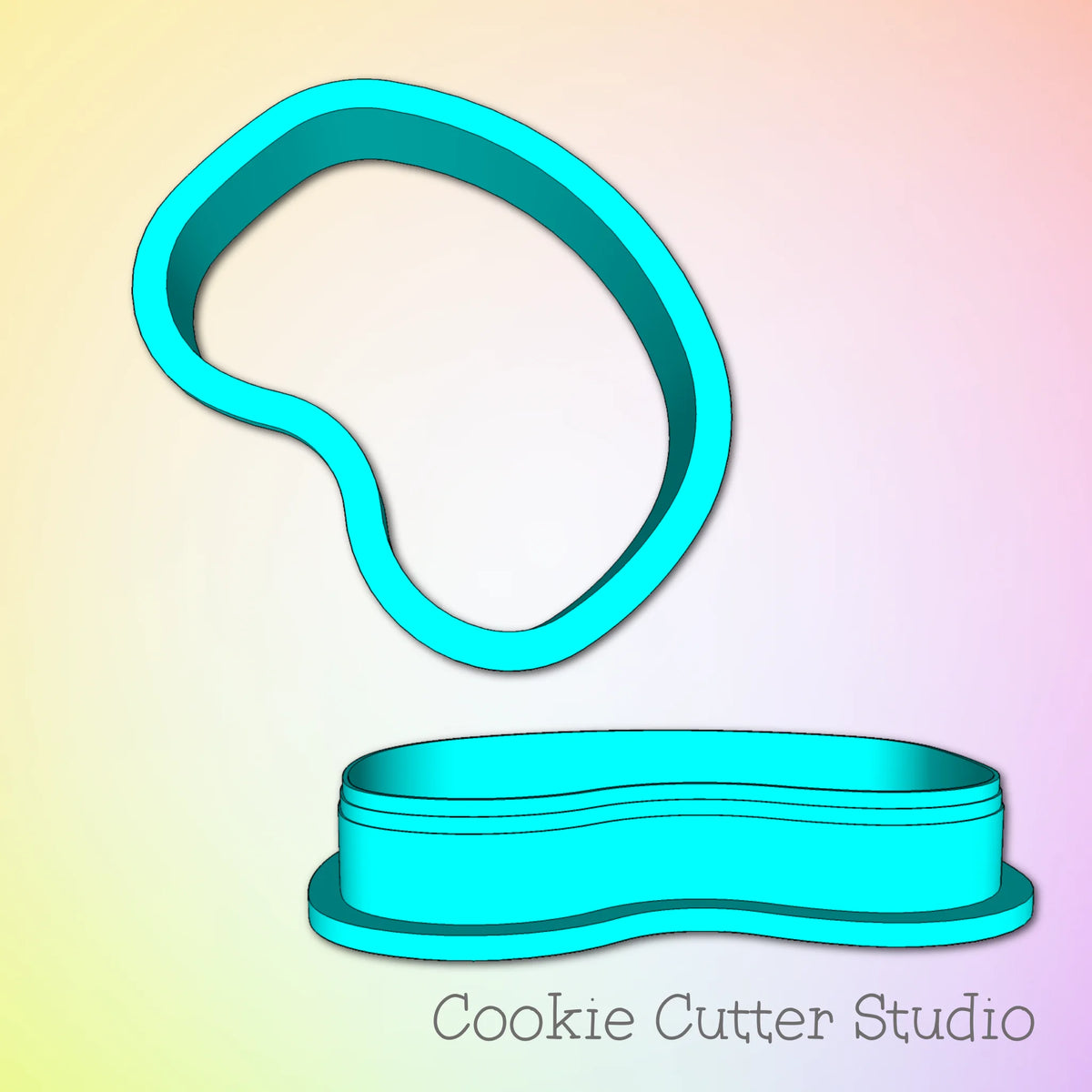 Detailed Paint Palette Cookie Cutter - Cheap Cookie Cutters