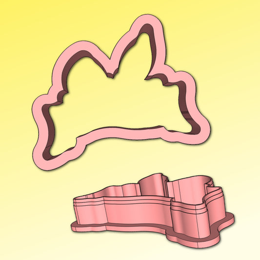 Bunny Ears Plaque Cookie Cutter