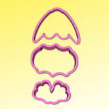 Easter Bunny Plaque Cookie Cutter Set, Easter Cookie Cutters