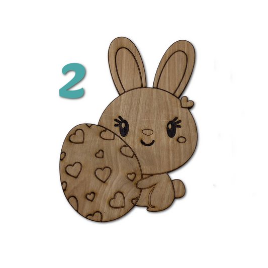 Bunny DIY Paint Kit, Easter Gifts for Kids, Easter Tiered Tray Décor