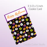 Candy Apple sample Halloween Cookie Card