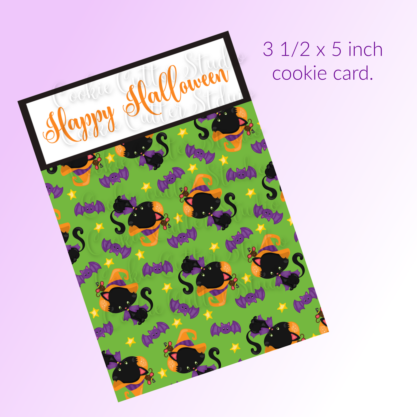 Halloween Cookie Card