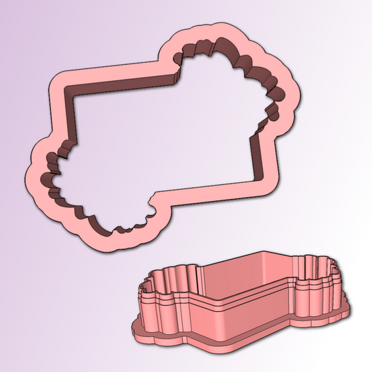 Floral Plaque Cookie Cutter