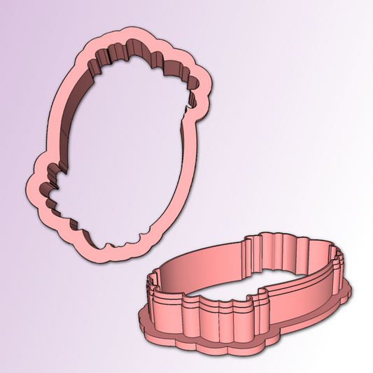 Floral Plaque Cookie Cutter