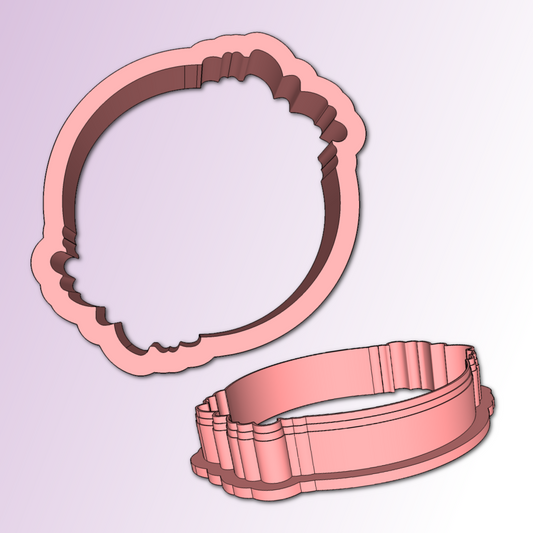 Floral Plaque Cookie Cutter