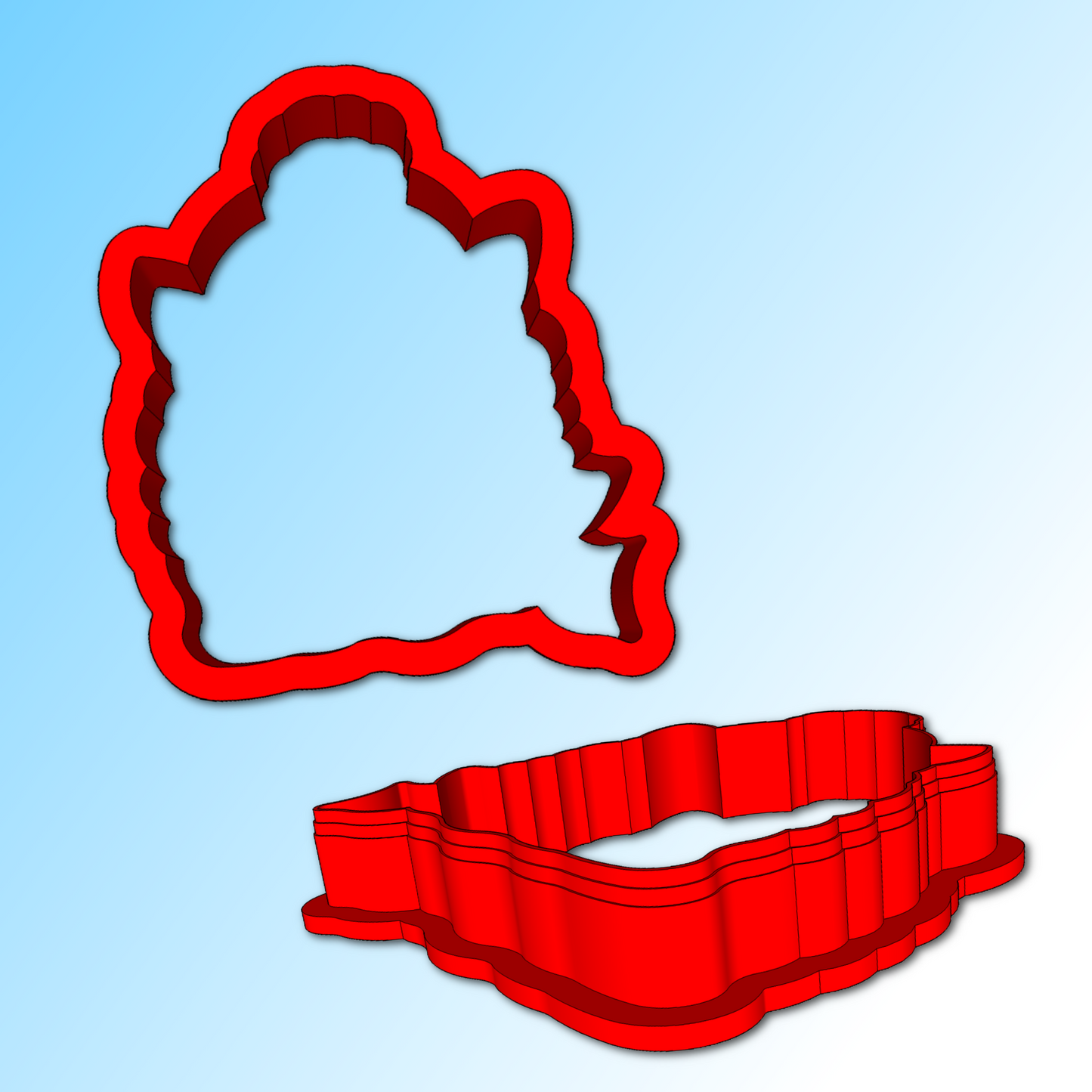Sheep Cookie Cutter, Christmas Farm Animal Cookie Cutter