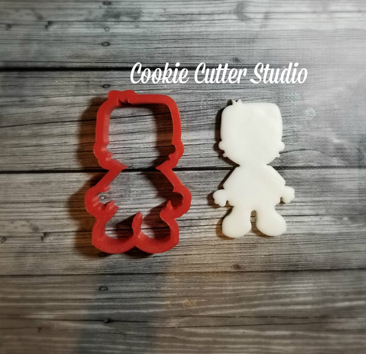 Frankenstein & Bride of Frankenstein Cookie Cutter Set, Halloween Cookie Cutter