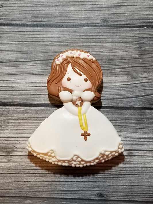 First Communion Girl Cookie Cutter
