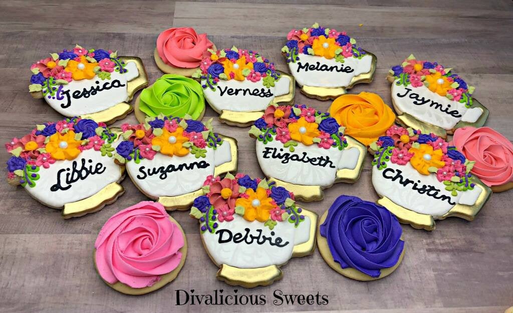 Floral Teapot and Teacup Cookie Cutters