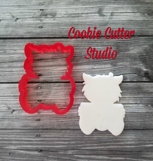 Werewolf Girl Plaque Cookie Cutter, Halloween Cookie Cutter