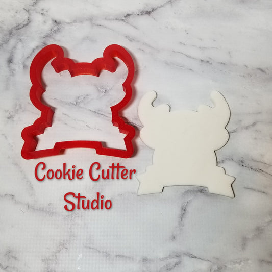 Reindeer with Banner Cookie Cutter, Christmas Cookie Cutters