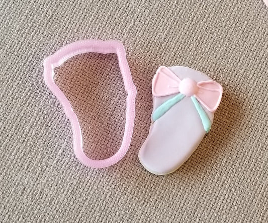 Slipper Cookie Cutter, Spa Cookie Cutter, Flip Flop Cookie Cutter