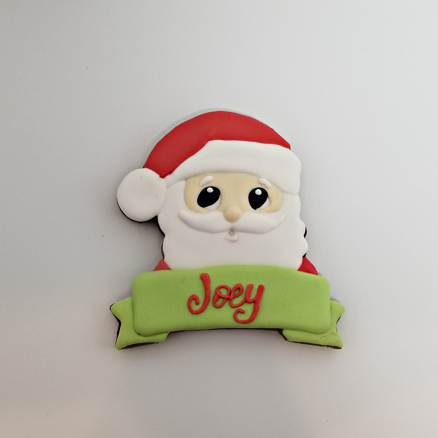 Santa Clause with Banner Cookie Cutter, Christmas Cookie Cutters