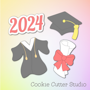 Graduation Cookie Cutter Set