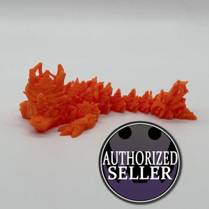 Baby Autumn Dragon, Majestic 3D-Printed Dragon Fidget Toy – Articulated and Eye-Catching!