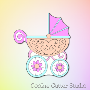 Baby Carriage Cookie Cutter