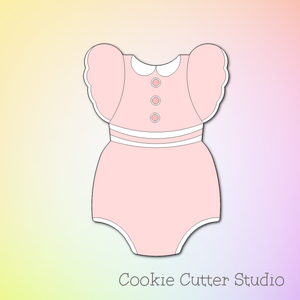 Baby Girl Romper Cookie Cutter