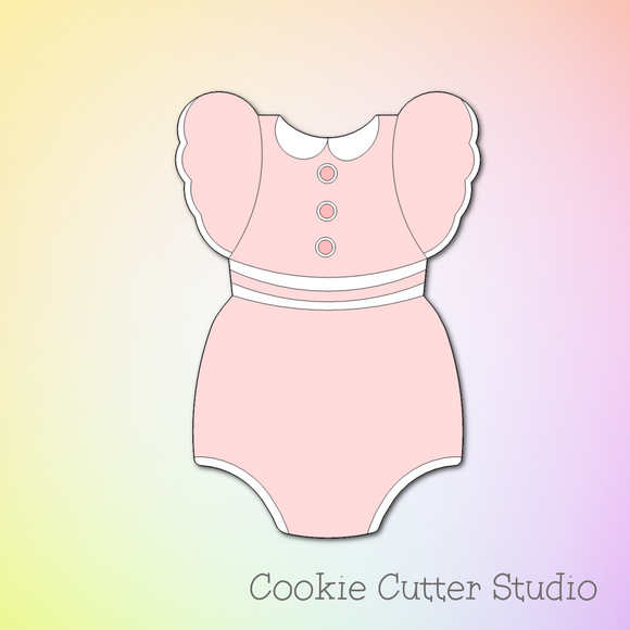 Baby Girl Romper Cookie Cutter
