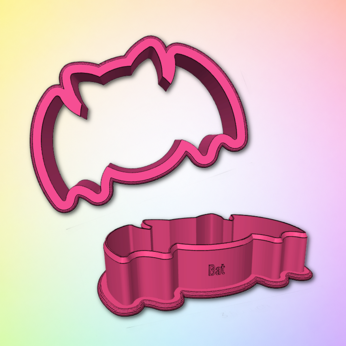 Bat Cookie Cutter STL File | Digital Download Only | 5 Sizes