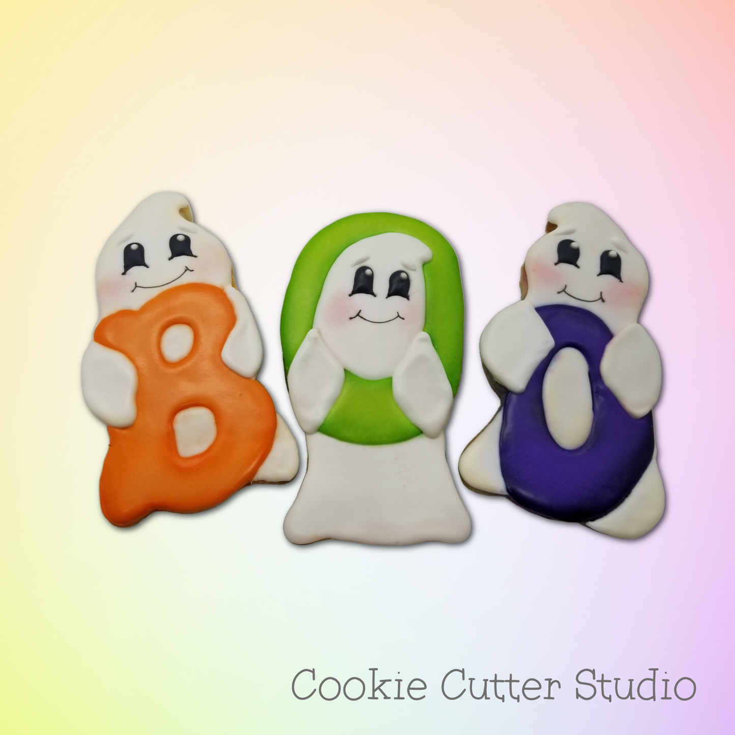 Boo Ghost Cookie Cutter Set, Halloween Cookie Cutters