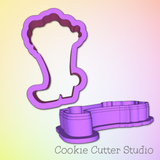 Floral Boot Cookie Cutter, Wedding Cookie Cutter
