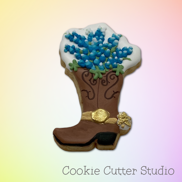 Floral Boot Cookie Cutter, Wedding Cookie Cutter