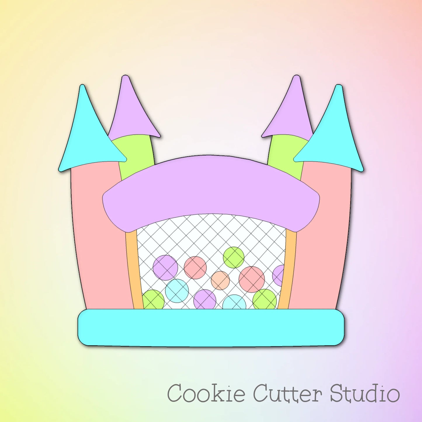 Bouncy House Cookie Cutter
