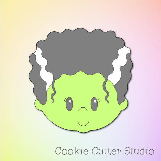 Bride of Frankenstein Cookie Cutter, Halloween Cookie Cutters