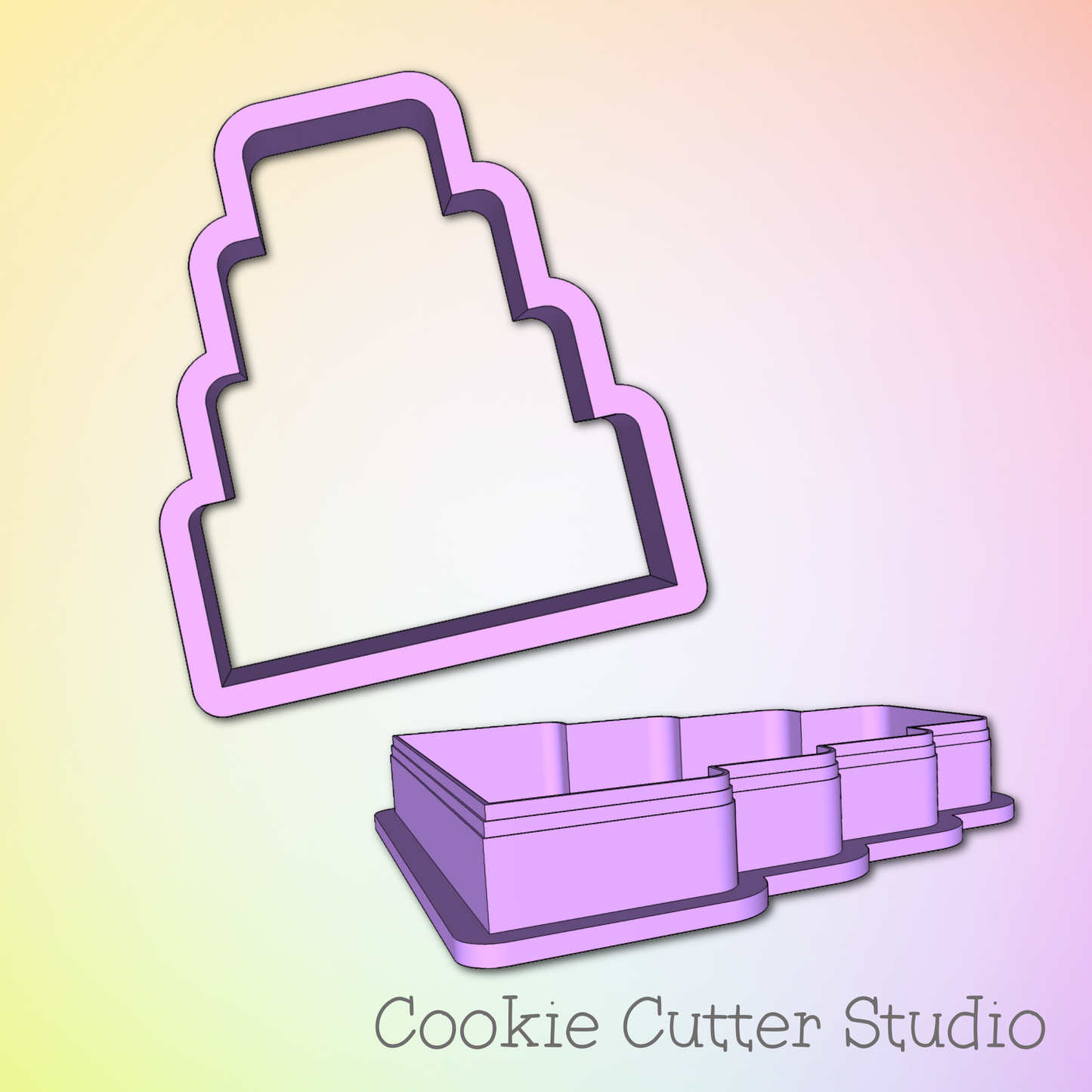Wedding Cake Cookie Cutter