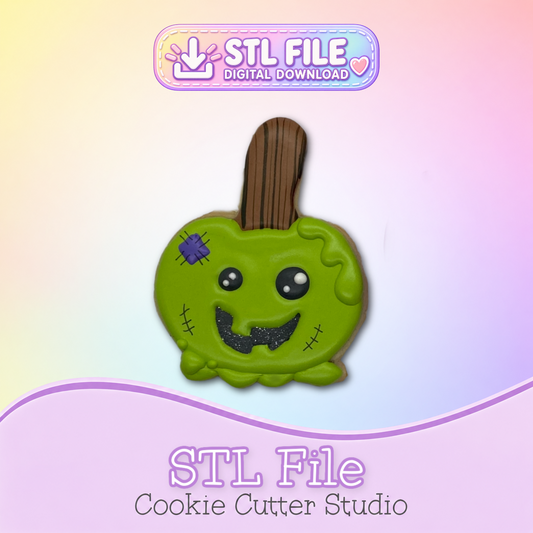 Candy Apple Cookie Cutter STL File | Digital Download Only | 5 Sizes