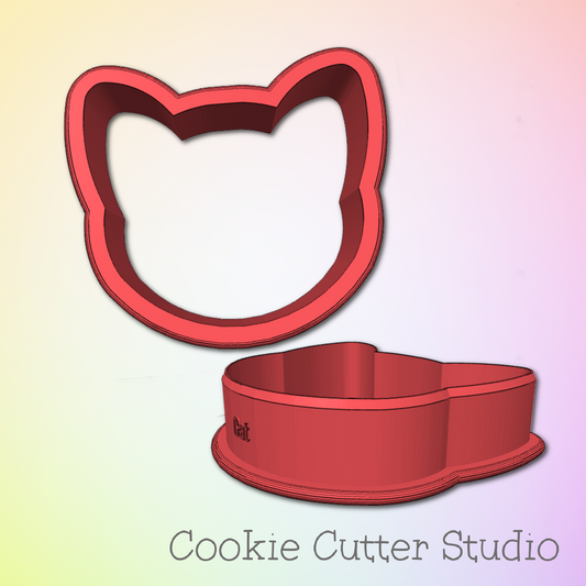 Cat Head Cookie Cutter STL File | Digital Download Only | 5 Sizes