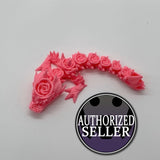 Baby Rose Dragon, Majestic 3D-Printed Dragon Fidget Toy – Articulated and Eye-Catching!