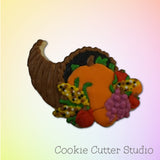 Cornucopia Cookie Cutter, Thanksgiving Cookie Cutter