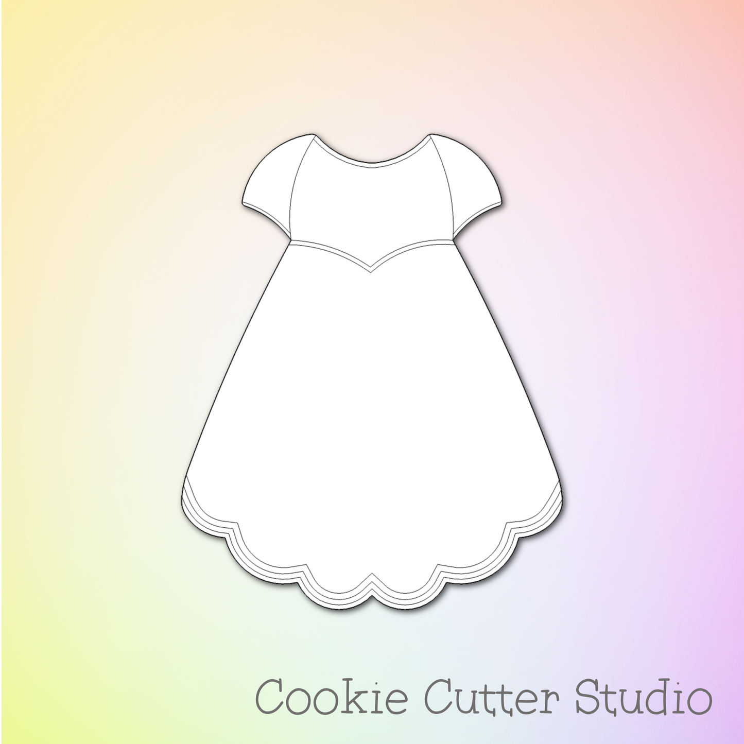 Baby Dress Cookie Cutter