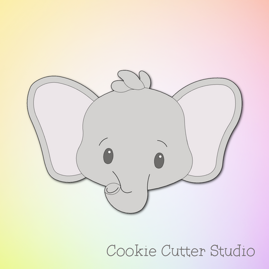 Classic Elephant Head Cookie Cutter