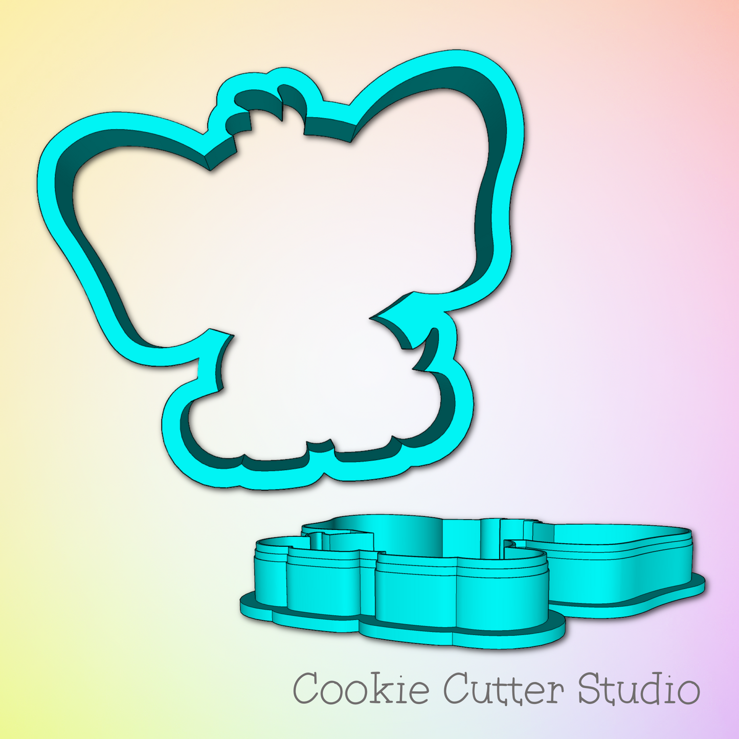 Classic Elephant Full Body Cookie Cutter