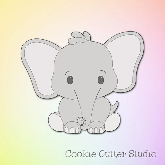 Classic Elephant Full Body Cookie Cutter