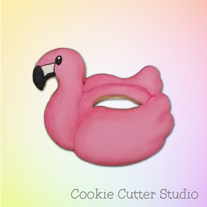 Flamingo Float Cookie Cutter, Pool Float Cookie Cutter