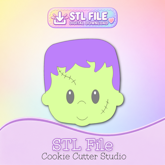 Frankenstein Cookie Cutter STL File | Digital Download Only | 5 Sizes