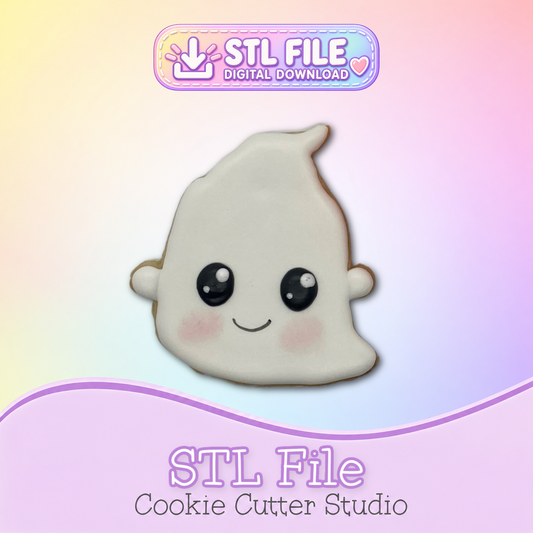 Ghost Cookie Cutter STL File | Digital Download Only | 5 Sizes