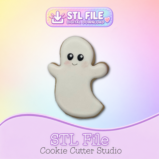 Ghost Cookie Cutter STL File | Digital Download Only | 5 Sizes