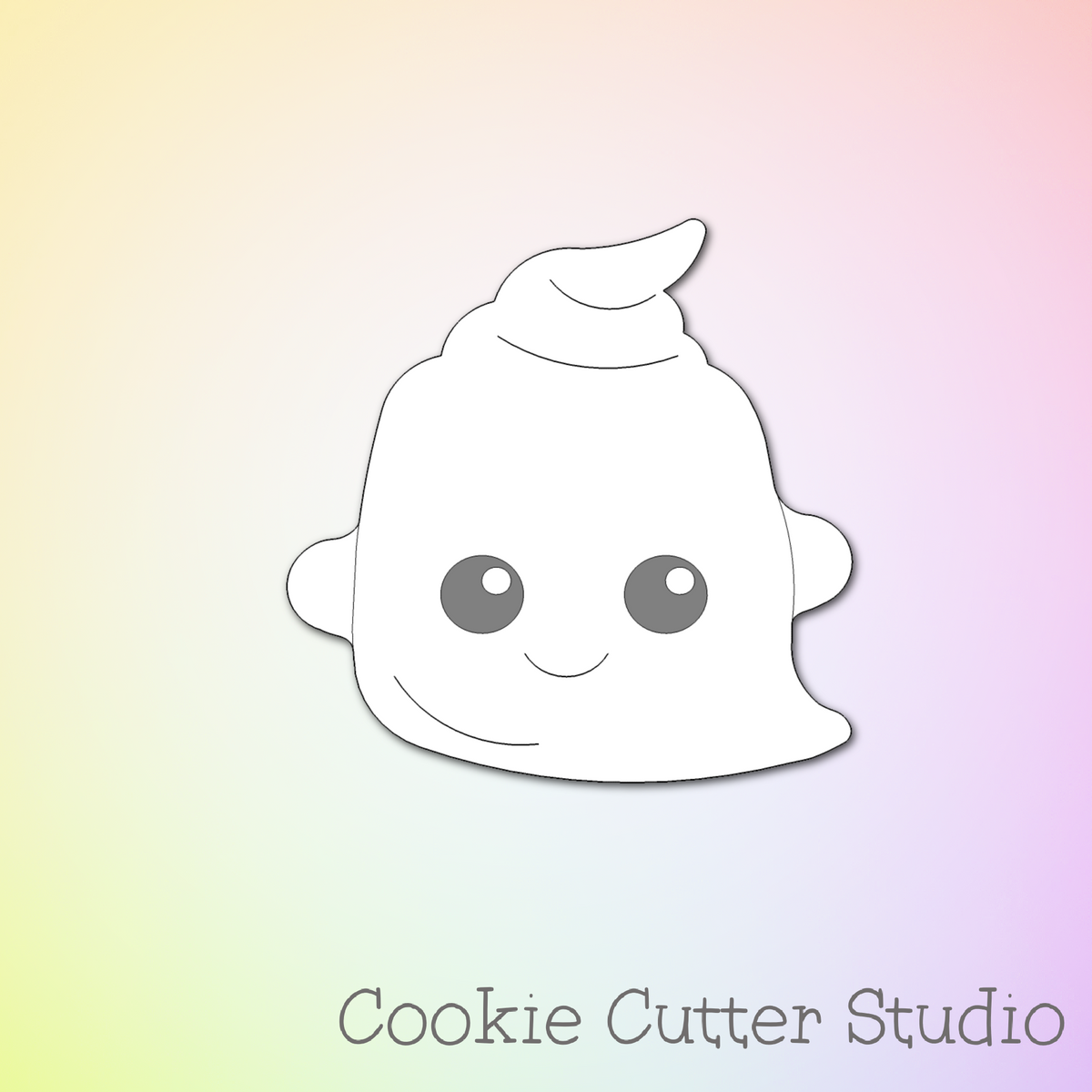 Ghost Cookie Cutter STL File | Digital Download Only | 5 Sizes (Copy)