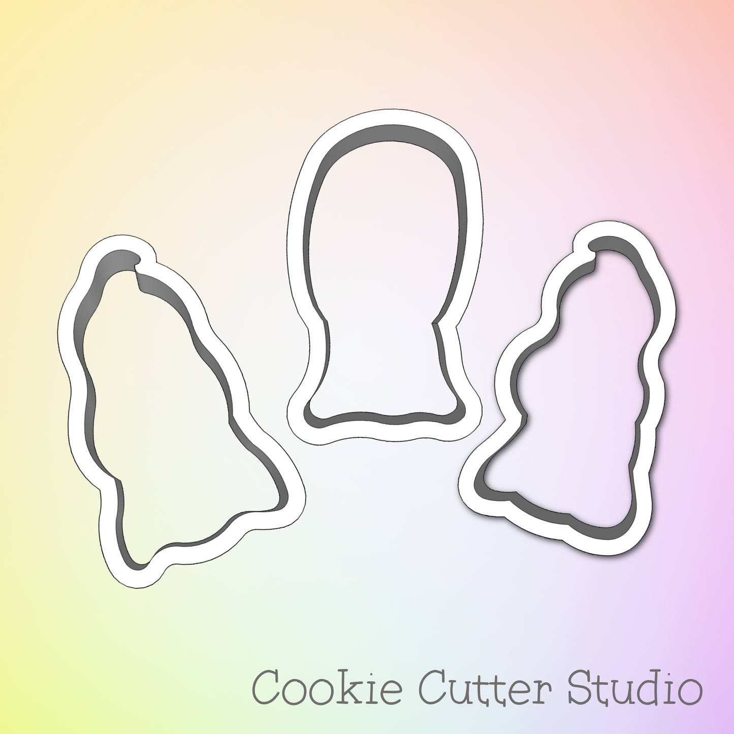 Boo Ghost Cookie Cutter Set, Halloween Cookie Cutters