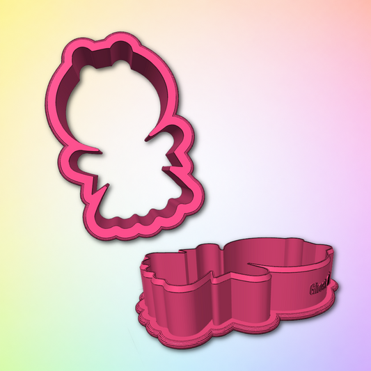 Ghost Girl with Bow Cookie Cutter STL File | Digital Download Only | 5 Sizes