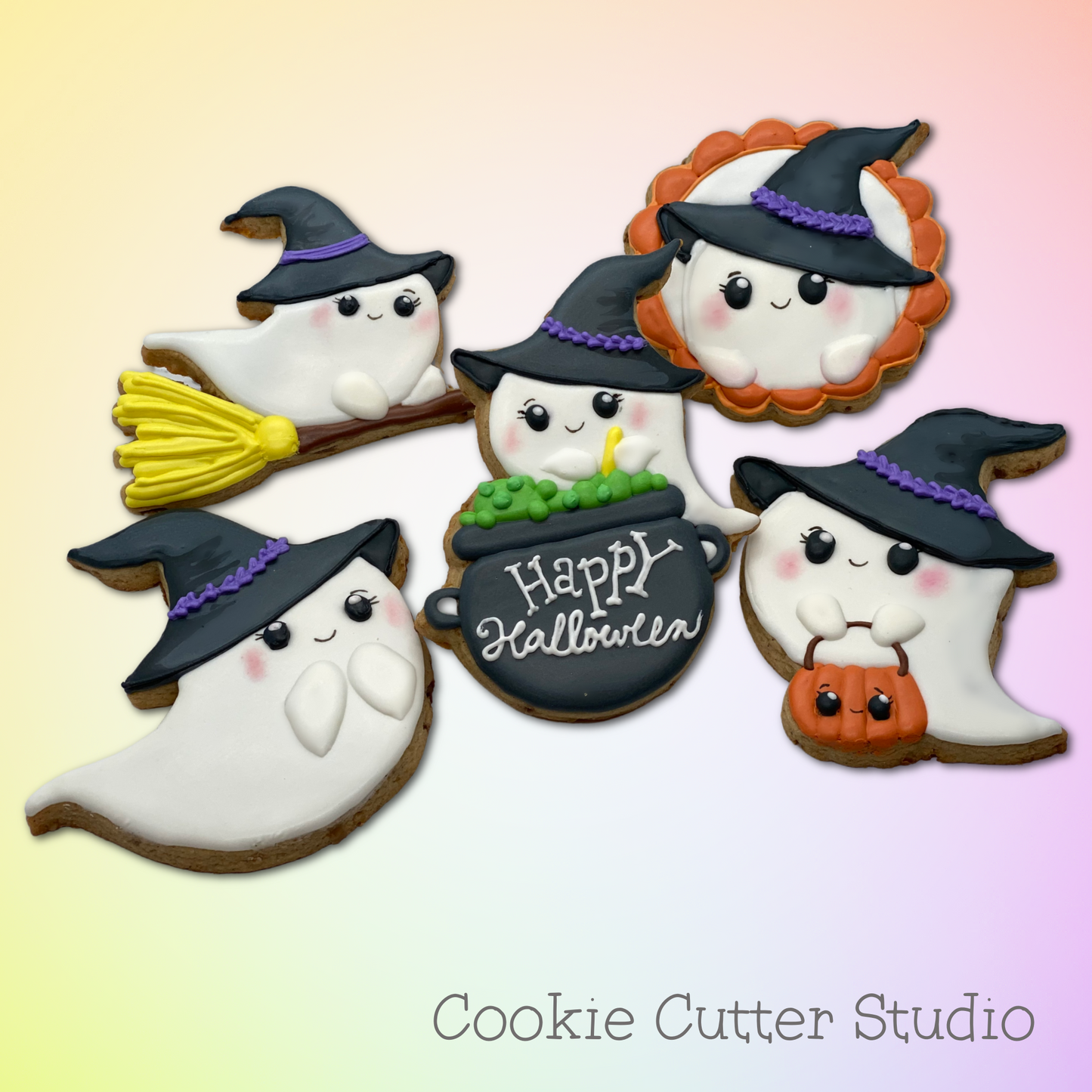 Ghost Witch Cookie Cutter, Halloween Cookie Cutter
