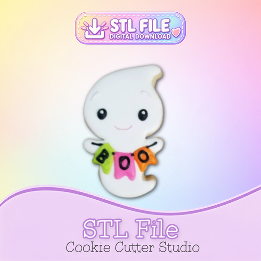 Ghost Cookie Cutter STL File | Digital Download Only | 5 Sizes